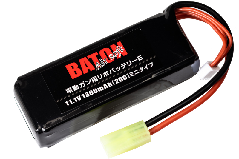 Gunsmith BATON / 電動ガン用リポバッテリー 7.4v1300mAh [ 40C - 20C