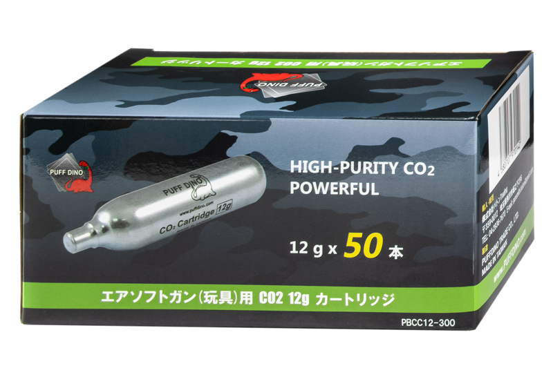 PUFF DINO CO2 12g カートリッジ 62本セット